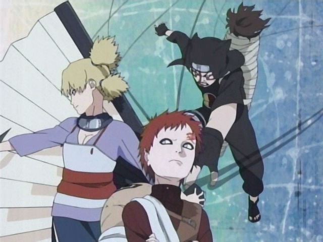 Gaara,Kankuro a Temari