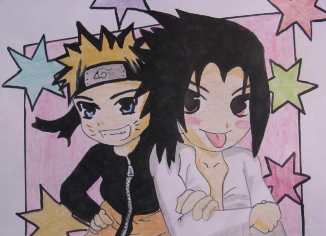 Naruto and Sasuke are stepbrothers :)