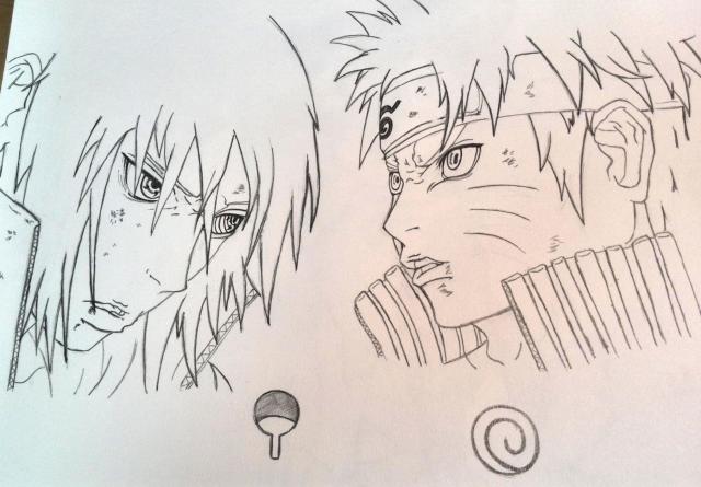 Naruto and Sasuke