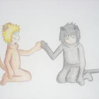 Sasuke and Naruto like big cats