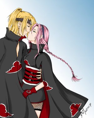 Deidara and Sakura from Akatsuki