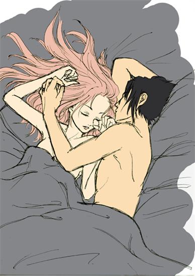 SasuSaku v postýlce