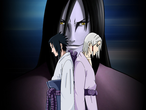 orochimaru and sasuke and kimimaro