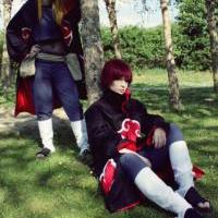 Deidara and Sasori cosplay