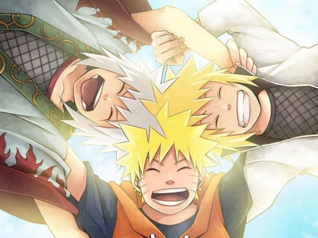 Naruto, Jiraiya a Yondaime