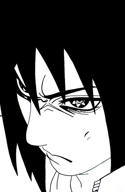 Uchiha Sasuke manga styl