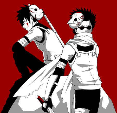 Shino a Kiba ANBU