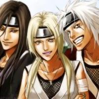 Orochimaru, Tsunade a Jiraiya