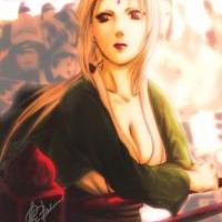 Zamyslená Tsunade-sama