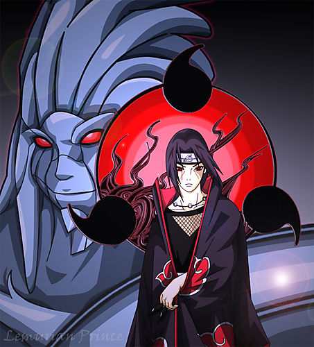 Itachi ... Susanooo and Amaterasu...