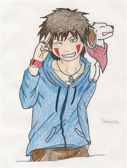 My FanArt - Kiba & Akamaru