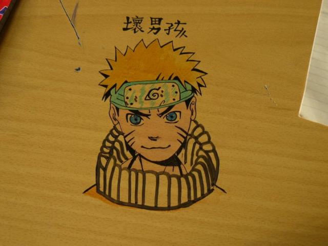 Naruto on the table