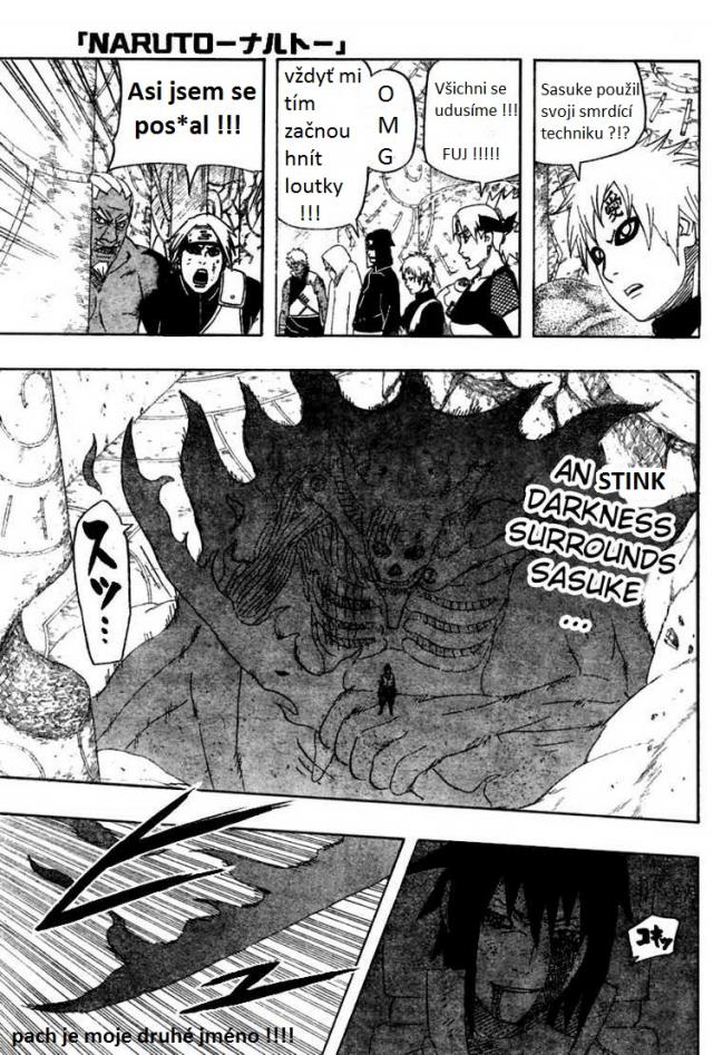 Sasukeho smrtící smradlavá technika - pozor spoiler manga 465