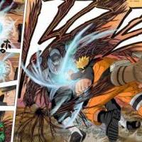 Naruto vs. Kakuzu a rasen shuriken vs. 4 srdca