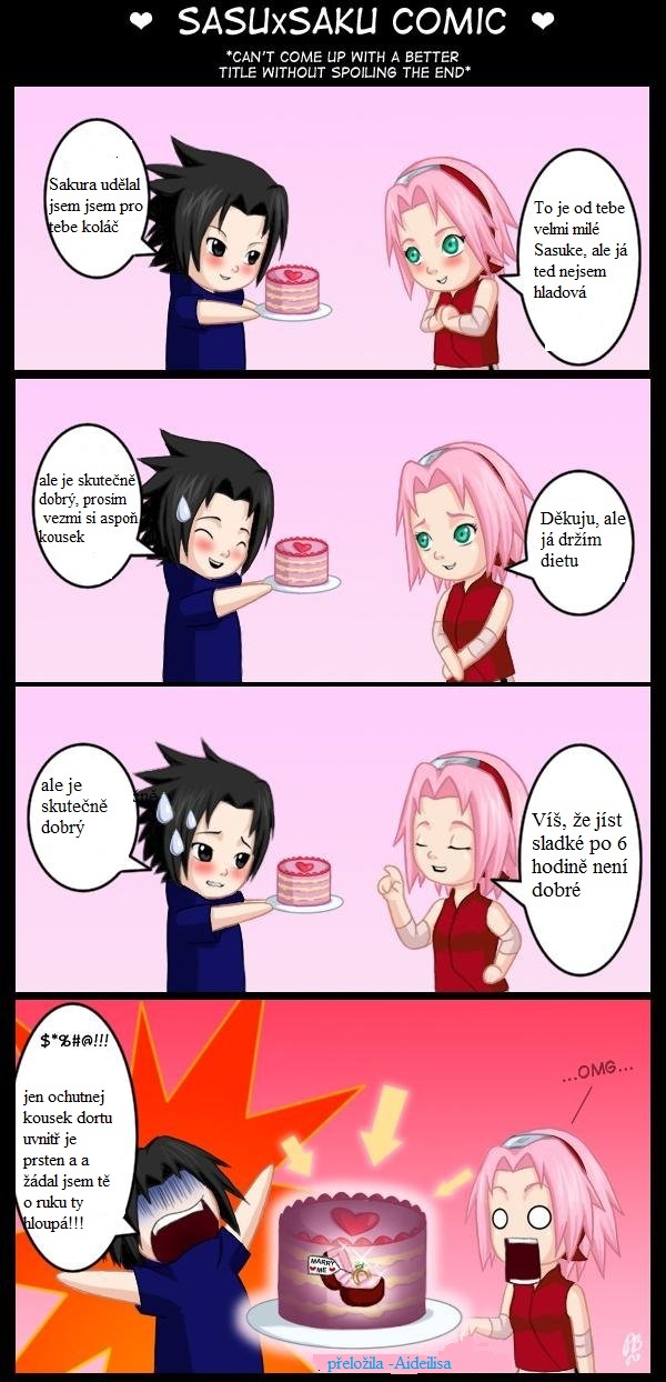 Vezmeš si mě? :D (SasuSaku)