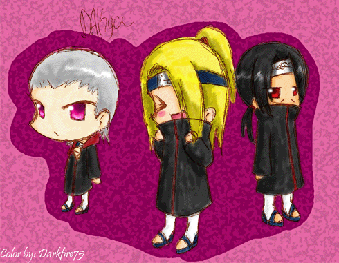 Chibi: Hidan, Deidara, Itachi