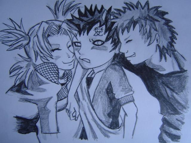 Temari Gaara a Kankurou