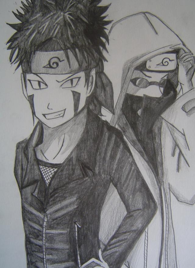 Kiba a Shino