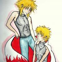 Minato & Naru-kun - for --Minato-chan-- by EaSei n_n