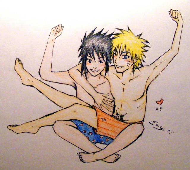 Naru-chan&Sasu-chan ^^ - by EaSei