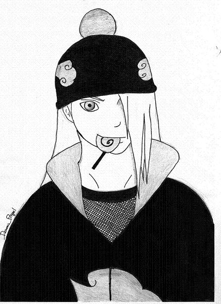 Deidara with  lollipop 