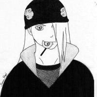 Deidara with  lollipop 