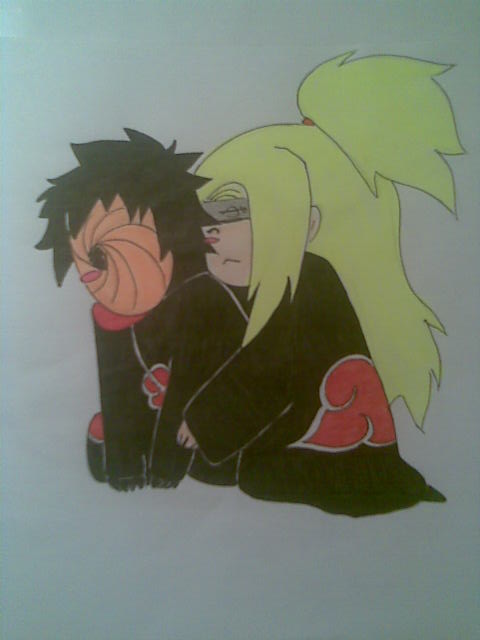 Deidara a Tobi- chibies