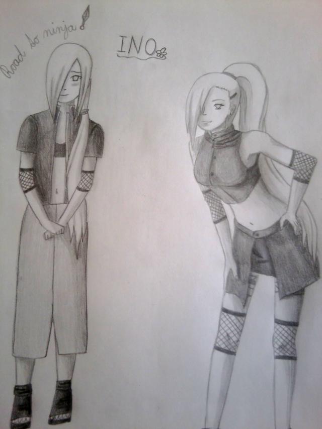 Ino road to ninja vs Ino shippuden