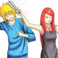 Kushina Uzumaki and Yondaime