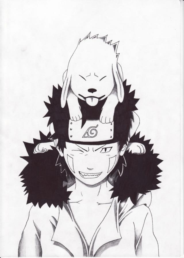 "Kiba a akamaru"