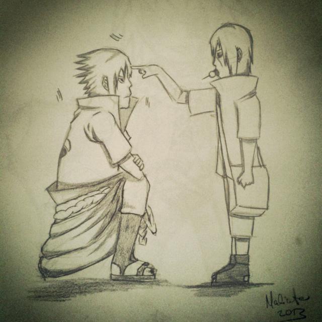 Sasuke and young Itachi