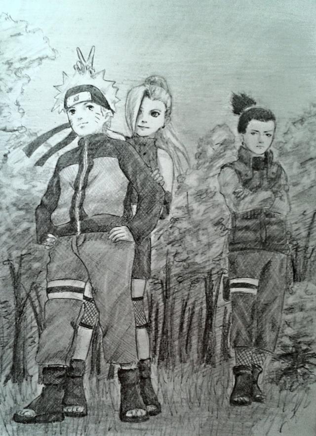 Naruto, Shiky a Ino