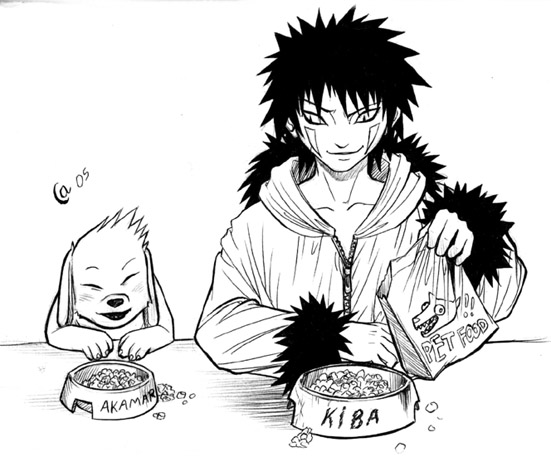 Kiba a Akamaru