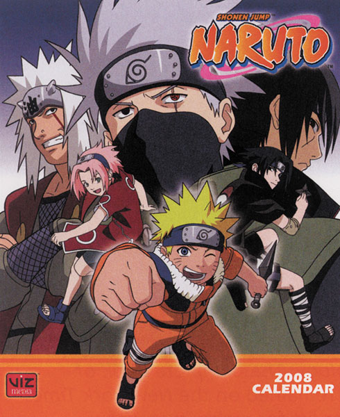 Naruto calendar 2008