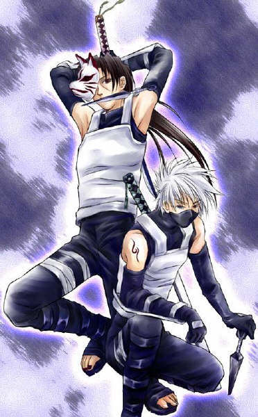 Kakashi a Itachi in ANBU