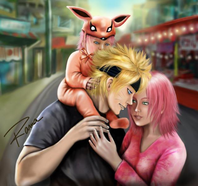 naruto & sakura family