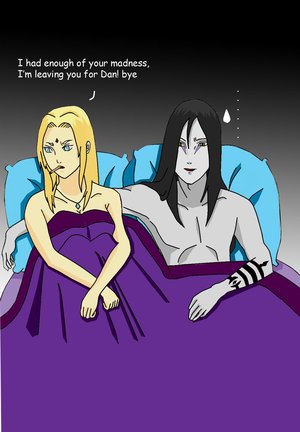 Tsunade and Orochimaru in bed