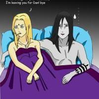 Tsunade and Orochimaru in bed