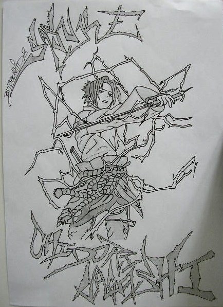 Sasuke  Chidori Nagashi by me 