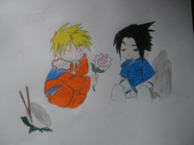 Naruto a Sasuke CHIBI