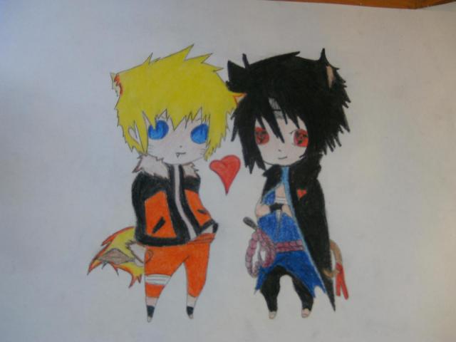 SASUKE and NARUTO CHIBI