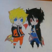 SASUKE and NARUTO CHIBI