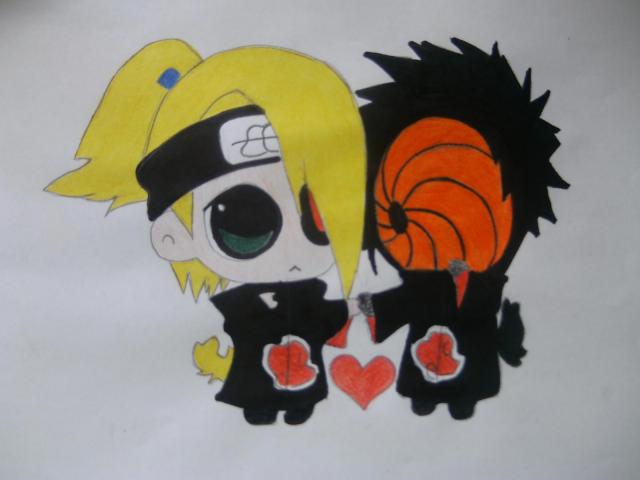 Chibi Deidara and Tobi