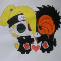 Chibi Deidara and Tobi