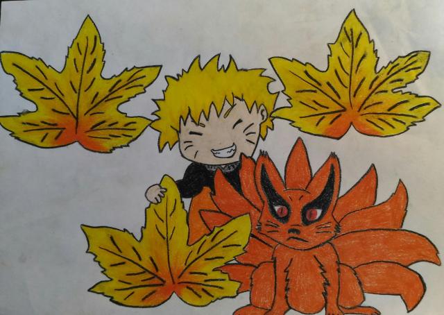 1 - Jesenný Naruto a Kurama