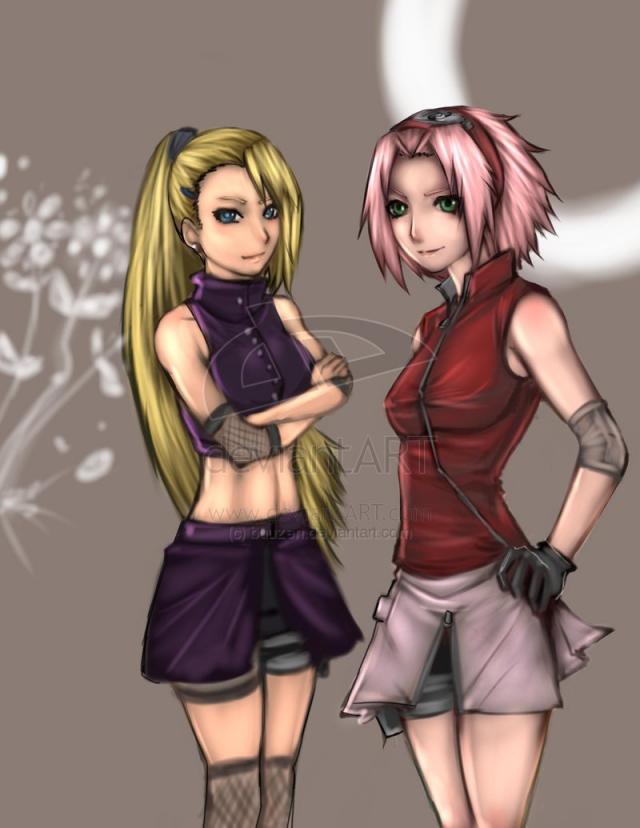 Sakura and Ino-Shippuuden