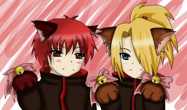 Deidara a Sasori v neko provedení :3