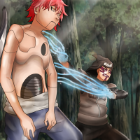 Kankuro a Sasori ve 4. velké války ninjů