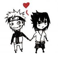 SasuNaru chibi love