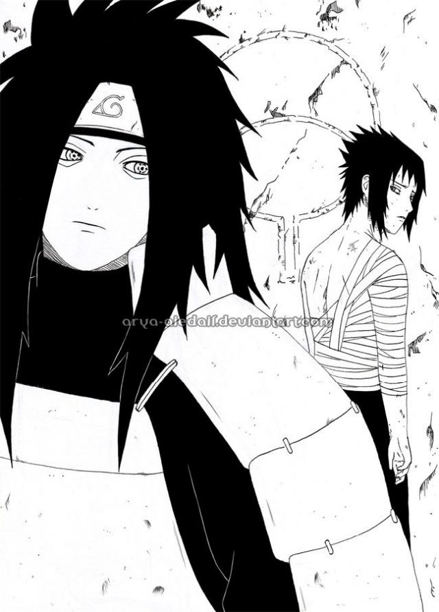 Uchiha Madara and Uchiha Sasuke 